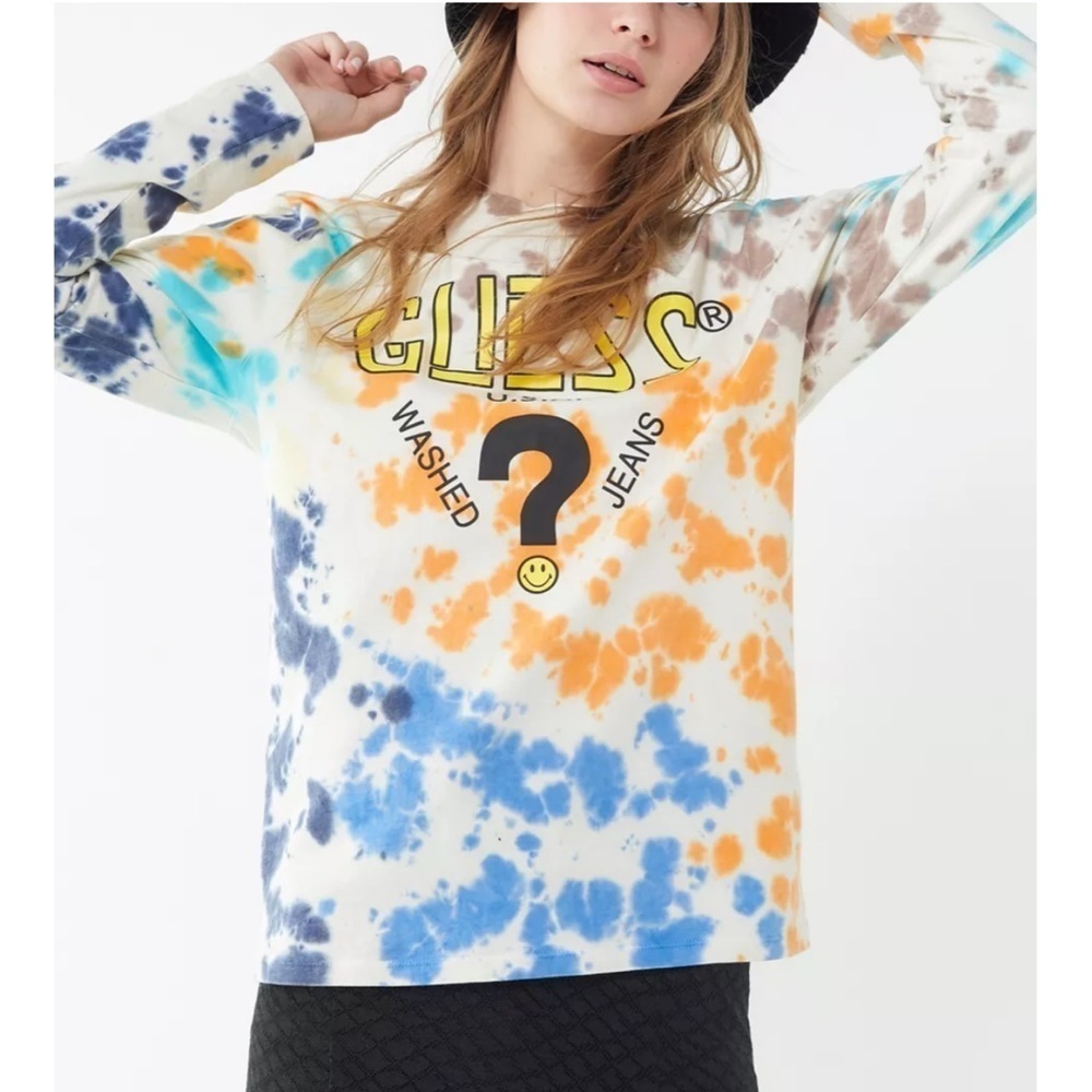 GUESS x Chinatown Market‎ x Smiley UO Tie Dye Tee
